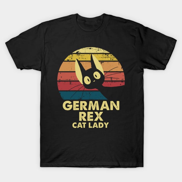 German Rex cat mom. Perfect present for mom mother dad father friend him or her T-Shirt by SerenityByAlex